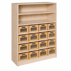 Produktbild Korpus-Regal mit Materialk&auml;sten und offenen F&auml;chern 