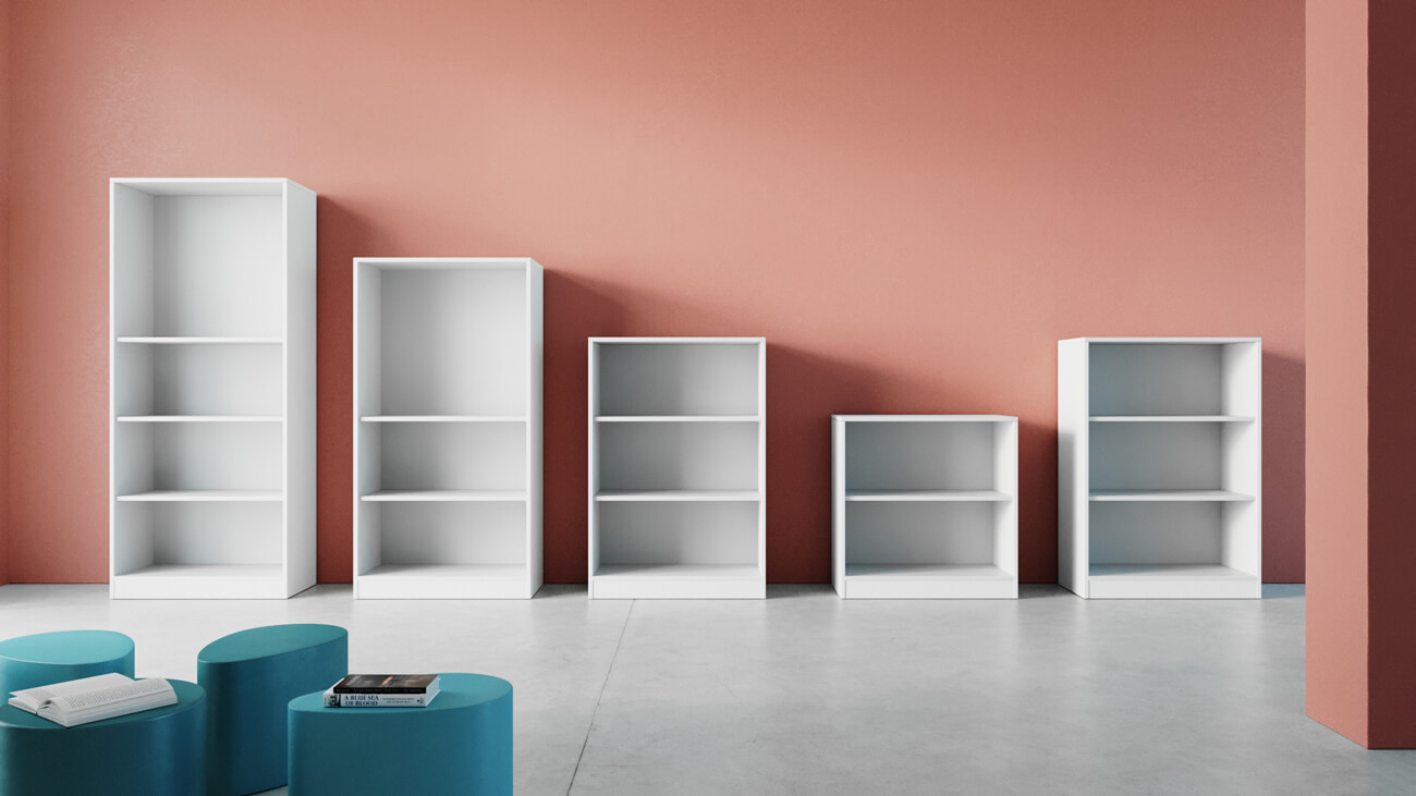 EVO180 Regale in verschiedenen Höhen