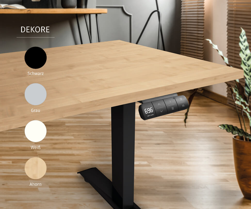 Dekore des ergonomischen Schreibtisches