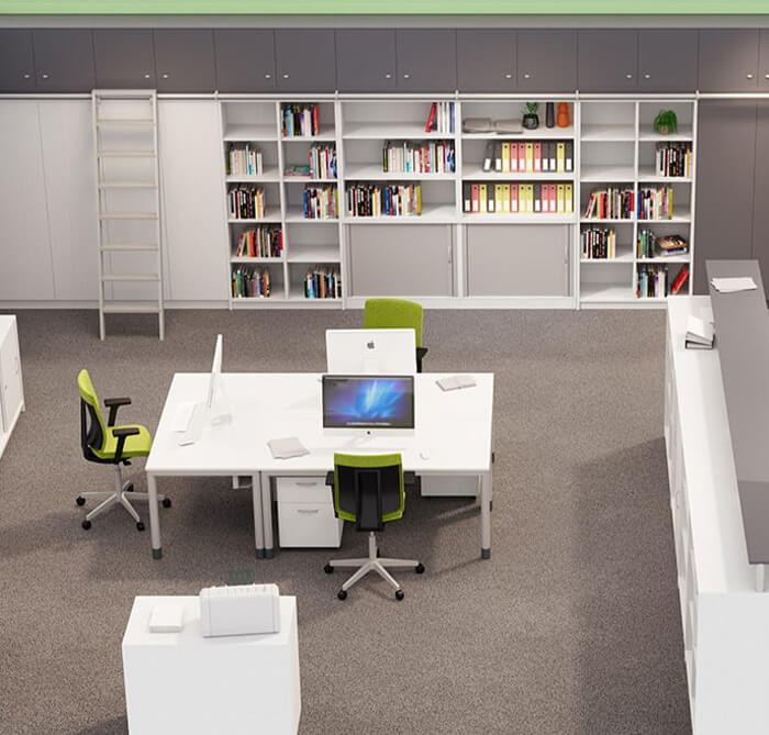 wir bieten Ihnen die passenden Schränke und Regale an Die Schrankwand im modernen Sekretariat