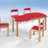 Produkt Bild Swing-It WOODY rechteckiger Wellentisch Schultisch 