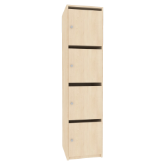 Produktbild Schlie&szlig;fachschrank, 4 abschlie&szlig;bare F&auml;cher & Briefschlitz SFS 4B/4 L