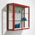 Produkt Bild Wandvitrine V16 mit 2 verstellbaren Dickglasb&ouml;den 