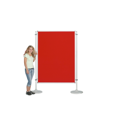 Produktbild Moderationswand, Coronaschutzwand mit doppelseitigem Flanellstoff Serie NSTT F 