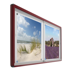 Produktbild Informationsvitrine V10A mit Whiteboardr&uuml;ckwand 