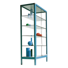 Produktbild Aluminiumvitrine V15 mit 4 verstellbaren Dickglasb&ouml;den 