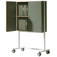 Produktbild Klassenbuchwagen zur Unterbringung von Klassenb&uuml;chern DIN A4, Serie KLW-46, fahrbar 