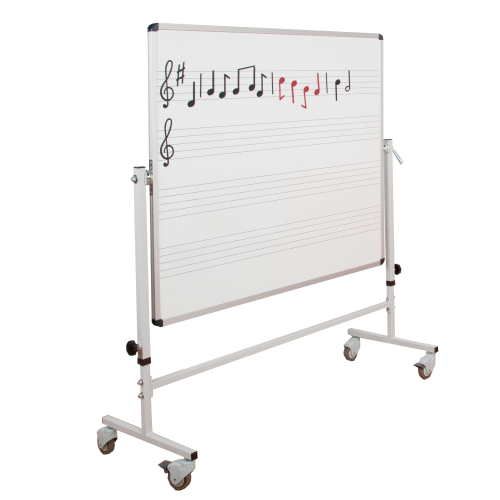 Produkt Bild Whiteboard Notentafel fahrbar B/H 120x100 NT 4 W