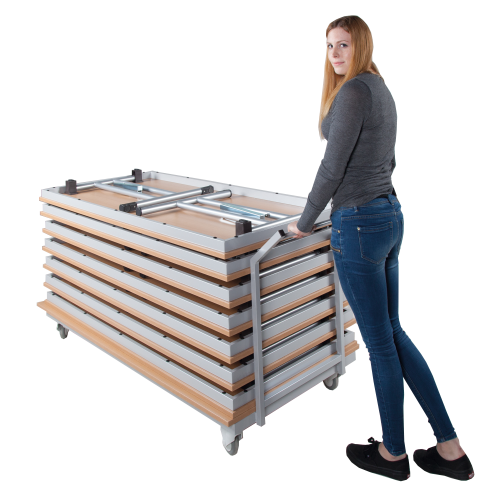 Produkt Bild Transportwagen f&uuml;r Klapptische, fahrbar KLT W