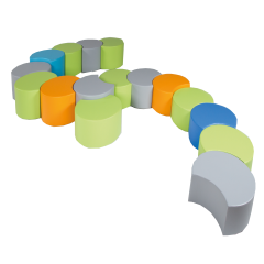 Produktbild Sitzelement PAC rund mit Kunstlederbezug 