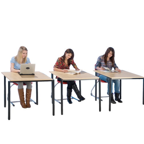 Produkt Bild Stack o Flex Quadrattisch, h&ouml;henverstellbar & stapelbar ST88-MH14