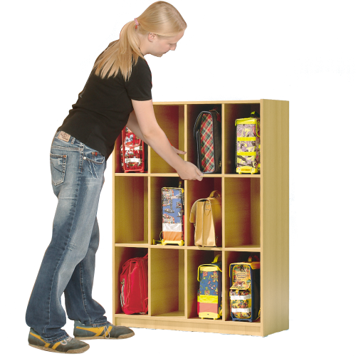 Produkt Bild Offenes Regal mit 12 F&auml;chern & Mittelw&auml;nden KLR 12G