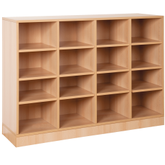 Produktbild Offenes Regal mit 16 F&auml;chern & Mittelw&auml;nden 