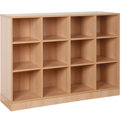 Produktbild Offenes Regal mit 12 F&auml;chern & Mittelw&auml;nden 