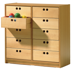 Produktbild Werkraumregal WK14 mit 10 Holzk&auml;sten HK 6 WK 14