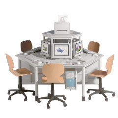 Produktbild Computerinsel mit 6 Arbeitspl&auml;tzen CI6 200