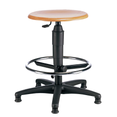 Produktbild Drehhocker mit Gaslift und Fu&szlig;ring STUHL 4GC