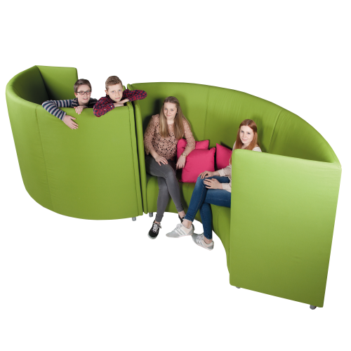 Produkt Bild Akustiksofa halbrund 3-4 Sitzer, schwer entflammbar 