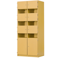 Produktbild Schlie&szlig;fachschrank, 6 offene & 8 abschlie&szlig;bare F&auml;cher SFS 5/6