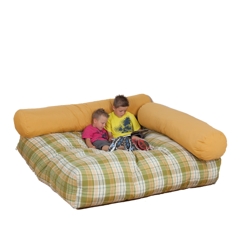 Produkt Bild Quadratische Kuschelecke mit Flockenf&uuml;llung 3-teilig 