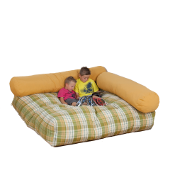 Produktbild Quadratische Kuschelecke mit Flockenf&uuml;llung 3-teilig 