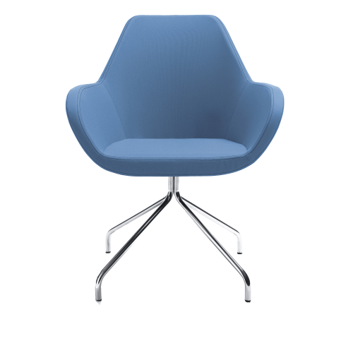 Produkt Bild Drehstuhl Nele, mit Gleiter und drehbarem Spinnenfu&szlig; PFA-C10HS