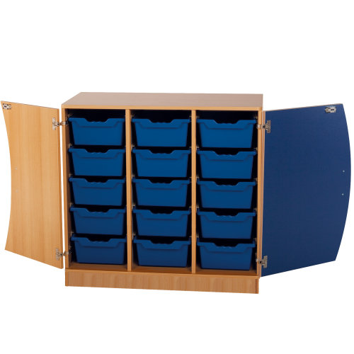 Produkt Bild Unterschrank mit Wellent&uuml;ren, 15 hohe ErgoTray Boxen 