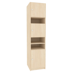 Produktbild Schlie&szlig;fachschrank, 3 abschlie&szlig;bare & 3 offene F&auml;cher 