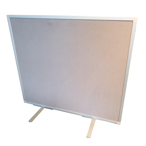 Produkt Bild Sichtschutz als Tischaufsteller, doppelseitig mit Klettenstoffoberfl&auml;che, Coronaschutz 