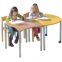 Produktbild Swing-It STEELY quadratischer Wellentisch Schultisch 