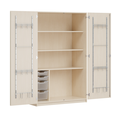 Produkt Bild Zweit&uuml;riger Musikschrank MOFF 1CS, mit 4 ErgoTray-Boxen, 3 Einlegeb&ouml;den 