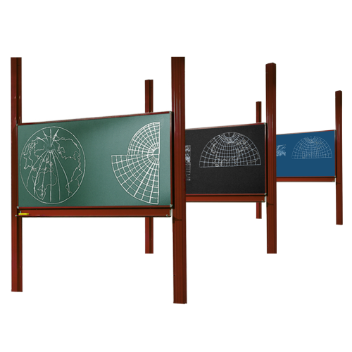 Produkt Bild Pylonentafel, Schultafel mit einer Tafelfl&auml;che aus Premium Stahlemaille, Serie PY1 E 