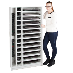 Produktbild Notebookregal mit 13 F&auml;chern 