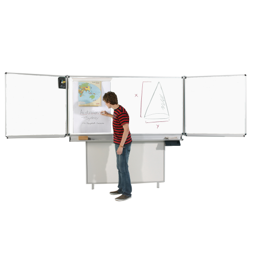 Produkt Bild Whiteboard Wandtafel Schultafel aus Stahl, Serie FZ STW, wei&szlig; FZW 201STW