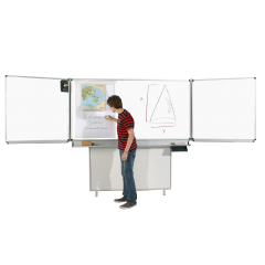 Produktbild Whiteboard Wandtafel Schultafel aus Stahl, Serie FZ STW, wei&szlig; 