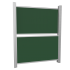 Produkt Bild Zweifl&auml;chige Pylonentafel Schultafel aus Premium Stahlemaille, Serie PY2 E PY2-2012EG