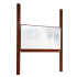 Produkt Bild Whiteboard Pylonentafel mit einer Tafelfl&auml;che aus Premium Stahlemaille, Serie PY1 E, wei&szlig; PY1-3010EW