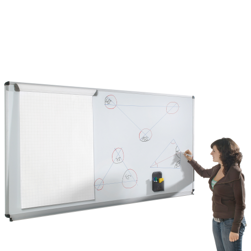 Produkt Bild Whiteboard aus Premium Stahlemaille, Serie E, wei&szlig; 