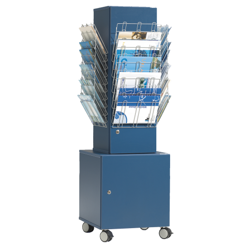 Produkt Bild Prospektst&auml;nder fahrbar, abschlie&szlig;bar, Dekor w&auml;hlbar PF 40