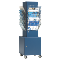 Produktbild Prospektst&auml;nder fahrbar, abschlie&szlig;bar, Dekor w&auml;hlbar PF 40