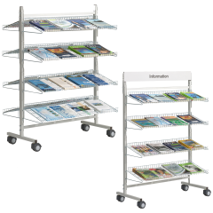 Produktbild Prospektregal mit Ablagen, verzinkt 