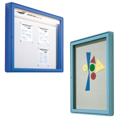 Produktbild Vitrine W4 mit Fl&uuml;gelt&uuml;r, Au&szlig;enwandmontage 