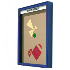 Produktbild Vitrine W4 mit Fl&uuml;gelt&uuml;r zur Wandmontage 