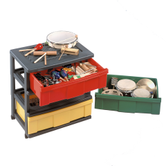 Produktbild Musikwagen mit bunten Schubladen, fahrbar M603P