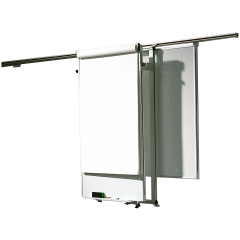 Produktbild Flipchart f&uuml;r Schienensystem, schr&auml;gstellbar, h&ouml;henverstellbar NSS-FC