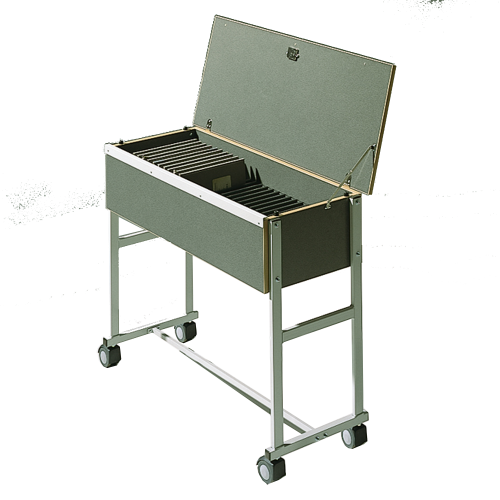 Produkt Bild Klassenbuchwagen zur Unterbringung von Klassenb&uuml;chern DIN A4, Serie KLW, fahrbar KLW 2-28