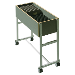 Produktbild Klassenbuchwagen zur Unterbringung von Klassenb&uuml;chern DIN A4, Serie KLW, fahrbar KLW 1-28