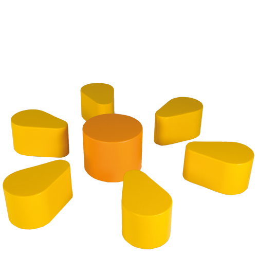 Produkt Bild Sitzgruppe Flowerpower, 7 teilig mit Kunstlederbezug BLUME-V2