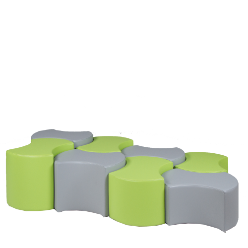 Produkt Bild Sitzelement BEAN, Hocker, Bezug Kunstleder, schwer entflammbar BEAN45-V7