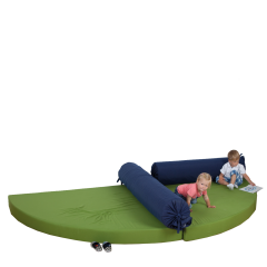 Produktbild Kuschelecke Doppel-Viertelkreis mit 2 R&uuml;ckenrollen 